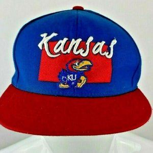 Kansas Jayhawks BLUE NCAA Mens Snapback Hat